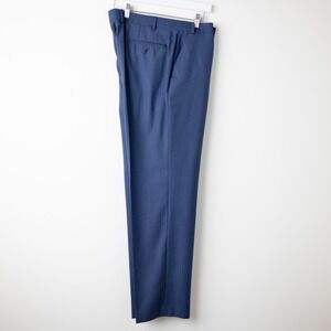 Lauren Ralph Lauren Wool Blend Dress Pants Mens 38W x 32L Blue Flat Front